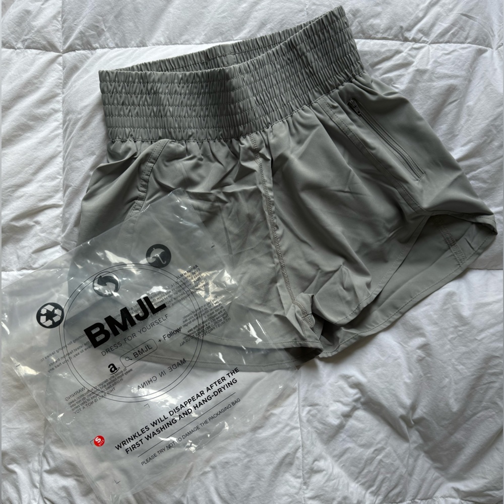 BMJL Women's Athletic Shorts High Waisted Running Shorts with Pockets